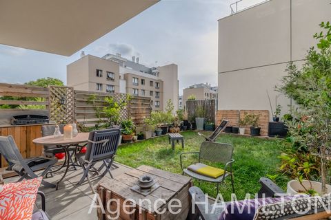 Nanterre université, T4 de 76 m2 avec 50 m2 de jardin/terrasse + parking