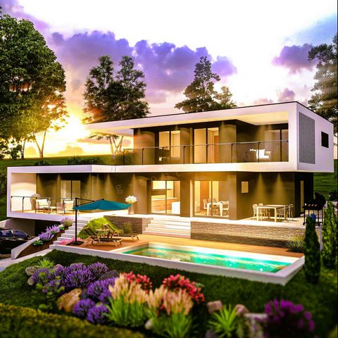 Allauch Fontvieille Maison d'architecte de 160 m² avec piscine sur terrain 1000 m²