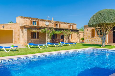 Near the famous virgin sandy beach of Es Trenc, this country house offers up to 8 sleeping places. From the shadow on the furnished porch you can watch the children play in the private chlorine pool (which measures 7m x 3m, with a depth ranging from ...