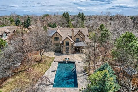 Exceptional European Mediterranean Estate in Uber Prime Location in Old Cherry Hills. Boasting an Elegant Exterior of Stone and Stucco, Tile Roof, Rough Sawn Cedar Exterior Trim Accents and Multiple Flagstone and Stamped Concrete Patios. Other Archit...
