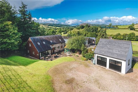 An equestrian facility including a three bedroom detached barn conversion with a detached stable block and a detached double garage, all set in approximately 11 acres of grounds. This well-presented country home provides a great opportunity to purcha...