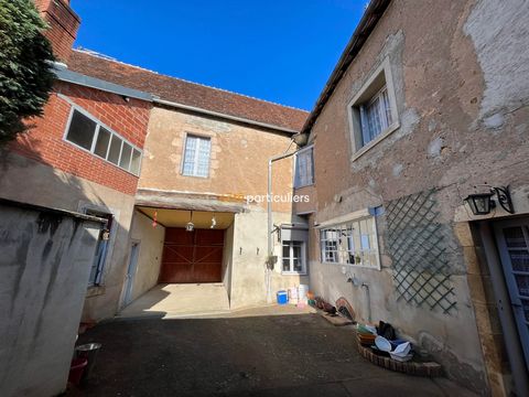In a village close to all amenities, a house of 135 m2 habitable, as well as a second terraced and communicating house to renovate entirely. The main house consists on the ground floor of a living room, a kitchen, a bathroom with toilet and a small l...