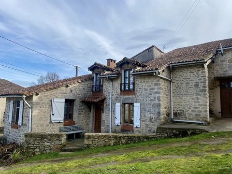 This lovely two bedroomed home is nestled in a beautiful hamlet amidst the stunning Monts de Blond. On the ground floor, there is a lovely living area that doubles as a lounge and dining room. There is also a kitchen, toilet and internal access to th...