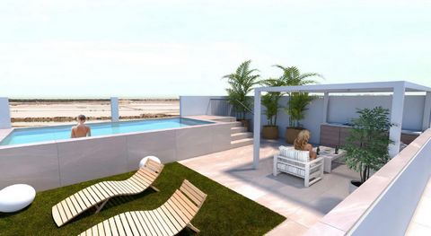 NEW BUILT BUNGALOWS IN LO PAGAN~~New build bungalows in Lo Pagan with 2 bedrooms, 2 bathrooms, open plan kitchen with lounge, terraces, fitted wardrobes.~~The ground floor bungalows have a private garden with pool, the upper floor bungalows have a pr...