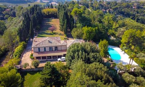 This beautiful 19th century villa is situated on the hills behind Pesaro, with a stunning view over the Adriatic Sea and the Marche rolling hills. Offering approximately 700 sq.m. over 3.2 hectares of land, the property also features a 160 sq.m. pano...