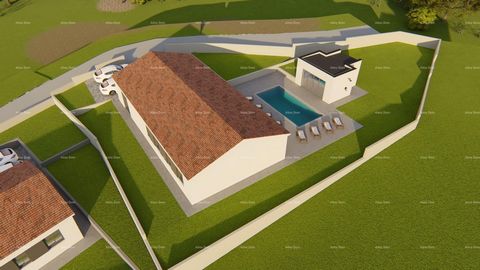 Vendiamo un terreno edificabile a Kršan con licenza edilizia per una casa prefabbricata con piscina. Contributi acqua e utenze sono compresi nel prezzo. C'è la possibilità di acquistare il terreno confinante, che ha anche un progetto per la costruzio...