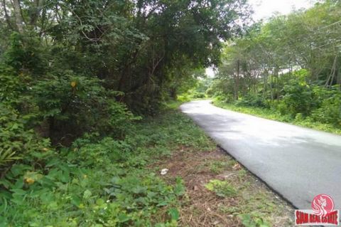 Ein großes Grundstück wird in Tay Muang, Phang Nga, zum Verkauf angeboten. Es handelt sich um ein flaches Grundstück mit einer Mischung aus fünf Jahre alten Kautschukbäumen und Früchten wie Durian, Mangostan, Rambutan und Long Kong. Die letzte Größe ...