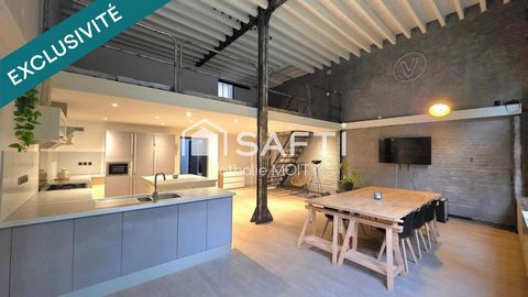 MAGNIFIQUE ET UNIQUE ! LOFT INDUSTRIEL D'EXCEPTION au cœur de Saint-Quentin.