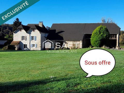 Corps de ferme magnifiquement rénové 140m2, 3 chambres, dépendance et terrain