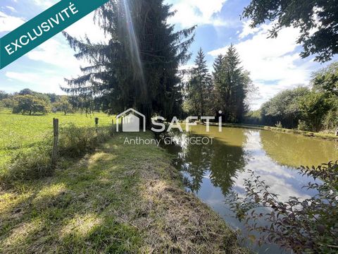 SUPERBE ETANG AVEC GRAND TERRAIN