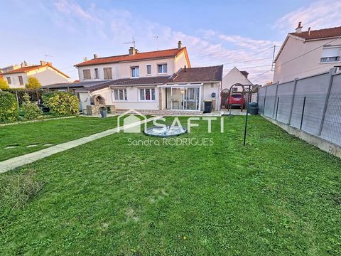 maison semi mitoyenne 6 pièces avec jardin et garage sans travaux à prévoir, proche de toutes commodités.