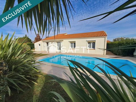 Plain-pied avec 4 chambres et piscine