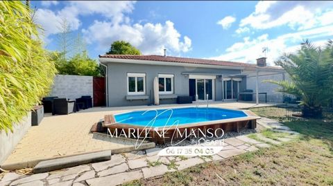 Proche tram A maison plain-pied + piscine + garage