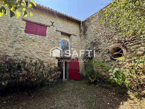 ANCIEN PRESBYTÈRE DE CHARME EN PIERRE AVEC STUDIO, DÉPENDANCES, GRAND JARDIN ET PISCINE, À 30 MIN DE BORDEAUX
