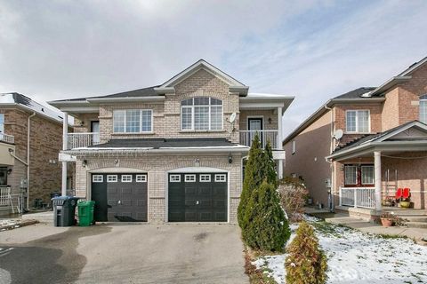 Semi-Detached Home In Most Desirable Location Of Brampton With Double Door Entry. Upgraded Kitchen Of All Washroom Countertops, New Light Fixtures, Walking Distance To Public Transit, Library, School And Many More Amenities. Fast Access To Hwy 410