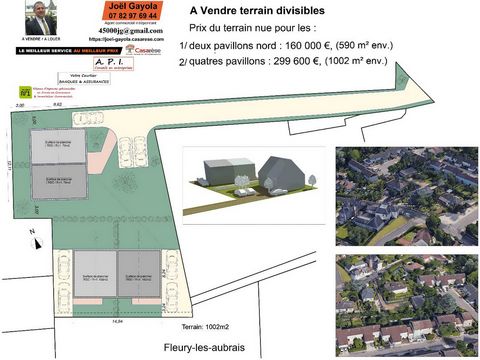 Building covered in asbestos cement, wooden frame and concrete block walls with an area of approximately 96 m². An area of enclosed land for 1002 m². Land, constructible, divisible between 2 and 4 lots. The hangar of about 100 m² on the ground, built...