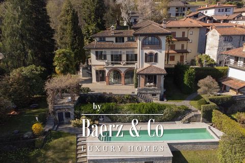 Luxurious Art Nouveau villa in the hills of Lake Maggiore. The historic villa is surrounded by a 10,000 sqm park with a swimming pool and an annexe. From the property one can appreciate a beautiful view of the lake and its mountains. The manor house ...