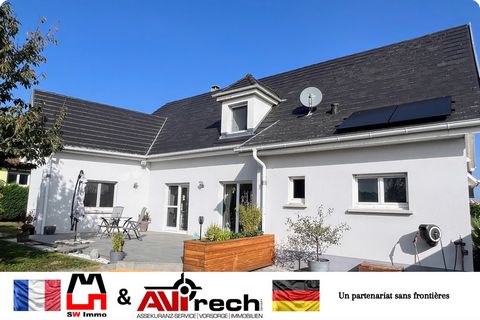 A 30min de Colmar et de Fribourg sur la commune de Nambsheim belle maison 6p de 2005 de 135m²sur 10.93ares au calme et sans visà vis, grand et lumineux espace de vie de 57m² avec cuis éq ouverte et sortie directe sur terrasse, 4 ch dont une au rez de...