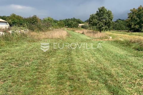 Svetvinčenat, Režanci; rectangular building plot for sale located in a quiet location surrounded by greenery and with only a few houses. The land is 502 m2, and electricity and water are right next to the land. The price includes a share in the owner...