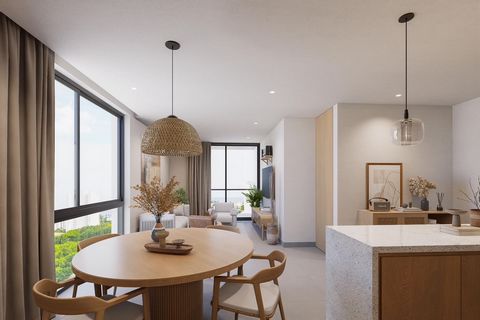 HABITAT BEACH TOWER I APARTMENTS IN JUAN DOLIO Residential project located in Juan Dolio, it is distinguished by its harmonious integration with the environment, its vertical structure of 14 levels with balconies radiates a warm and welcoming atmosph...