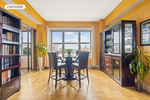 Welcome to a luminous, expansive one-bedroom haven nestled on a high floor of an elegant prewar full-service building. This beautifully maintained corner apartment boasts spectacular Southwest facing views from Prospect Park to theVerazzano. With ove...