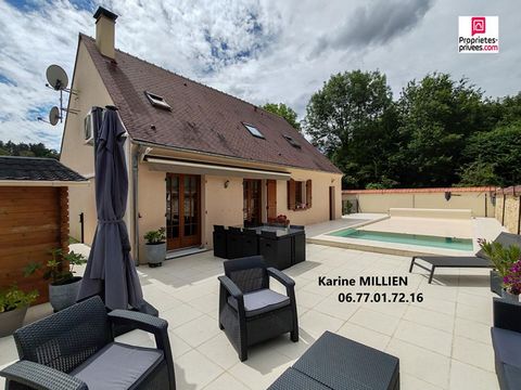 Karine MILLIEN vous propose cette très belle maison familiale avec piscine située à Villemeux sur Eure avec commerces et toutes commodités à seulement 15 min de Dreux et 10 min de la N12. Un réel coup de coeur pour cette maison à la décoration soigné...