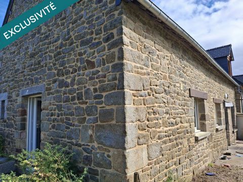 Belle maison en pierre mitoyenne - double garage- 3000 m 2 de terrain campagne entre DINGE et Combourg