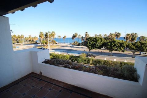 Fabulous south facing 2nd floor two (could be three) bedroom unfurnished spacious apartment with the most amazing sea views on the beach side of San Pedro near Marbella. This secure beach front development is well maintained with manicured communal g...