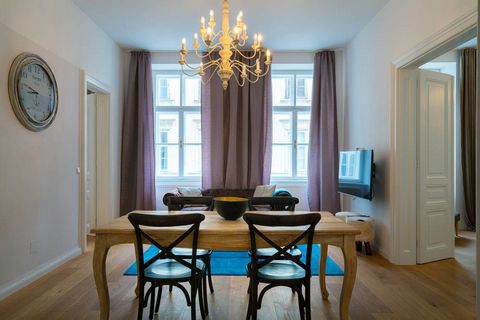 Are you looking for modern yet cosy accommodation for your time in Vienna? This beautiful flat offers everything you need to feel at home.  In addition to the high-quality wooden flooring, the flat is particularly impressive due to its tasteful furni...