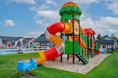 In a quiet area, 800 m from the sandy beach, there is a wonderful holiday resort for families, offering comfortable accommodation and unique infrastructure to guarantee a successful holiday: swimming pool, hot tub, water slides, animations for childr...