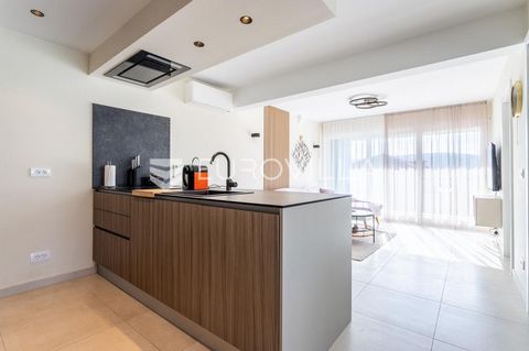 Trogir, modern furnished two-room apartment available for long-term rent. It is located on the upper ground floor of a very nice and well-maintained residential building. It consists of a hallway, two bedrooms, a bathroom, a fully equipped kitchen wi...