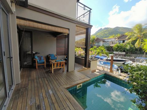 MKV318 MyKeys Realty is delighted to present for sale this magnificent upscale duplex nestled in La Balise Marina, Black River, in the West of Mauritius. Let yourself be enchanted by this exceptional waterfront setting in the heart of an exclusive, s...