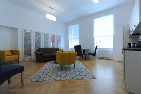 Our apartment “Schriftzeichen” is located in the 3rd district of Vienna, Radetzkystraße and is very easy to reach by public transport. The modern and fully furnished apartment with a size of 56 m², has a bedroom, a fully equipped combined kitchen and...