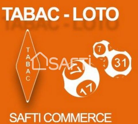 A Château-Thierry, Pascal de Safti vous propose ce bureau de tabac avec une excellente rentabilité avec FDJ, Presse, PMU et colis. Avec une surface totale de 115m2, comprenant le commerce, le bureau, la réserve et les sanitaires. Loyer très raisonnab...