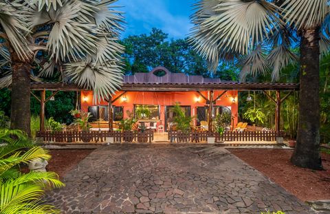 This property in Villarreal, 10 minutes from Tamarindo, consists of 3 lots with 7 buildings and a swimming pool surrounded by a lush tropical garden. Six of the seven buildings are rented, generating year-round income while the owners live in the mai...