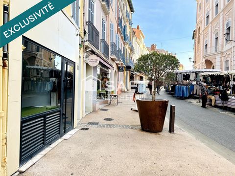 Situés en plein cœur du centre historique de Fréjus, sur la rue principale et commerçante, ces murs commerciaux en pied d’immeuble d’une petite copropriété bénéficient d’un emplacement stratégique à forte visibilité. D’une superficie de 76 m² (Loi Ca...