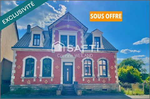 Maison de Maître à Cocheren : un voyage dans le temps dans 185 m², terrain de 857 m², 6 chambres, 2 garages, sous-sol complet