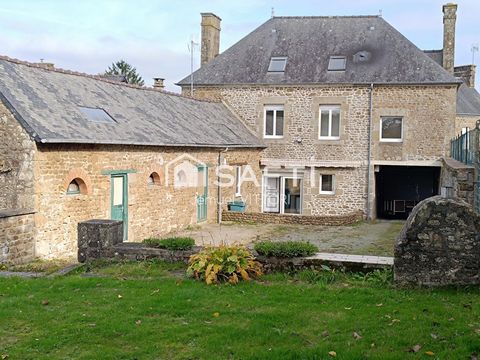 Maison en pierre, 3 chambres, porche, dépendance et terrain clos