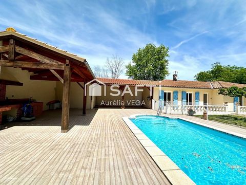 Villa T5 plain-pied avec piscine et cuisine d'été