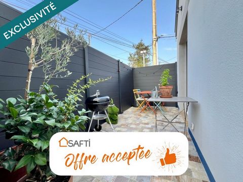 Maison 1 chambre, terrasse, jardinet, stationnement privatif, local.