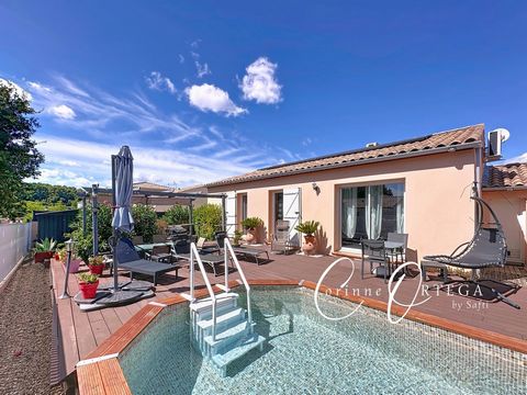 Villa Plain pied 3 chambres, bureau, piscine et garage