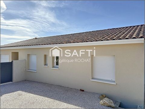 Villa neuve plain pied 3 chambres sur 400m2 de jardin clôturé